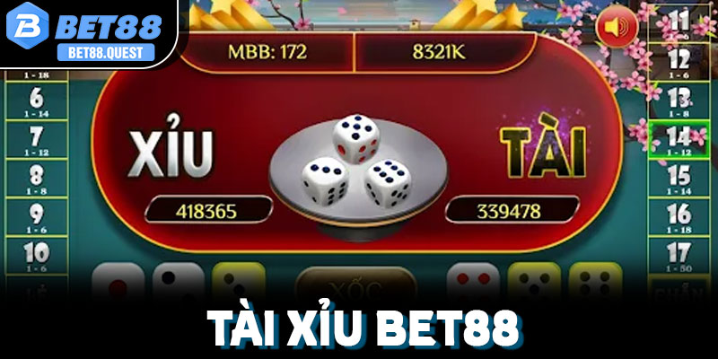 Tài Xỉu Bet88: Hướng dẫn cách chơi & kinh nghiệm thắng lớn